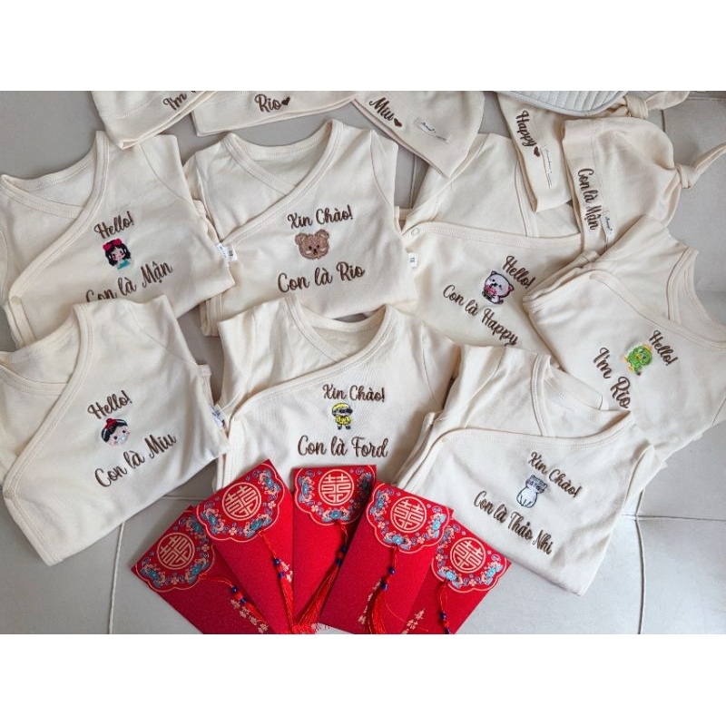 Suit kèm nón thêu tên, hàng cao cấp