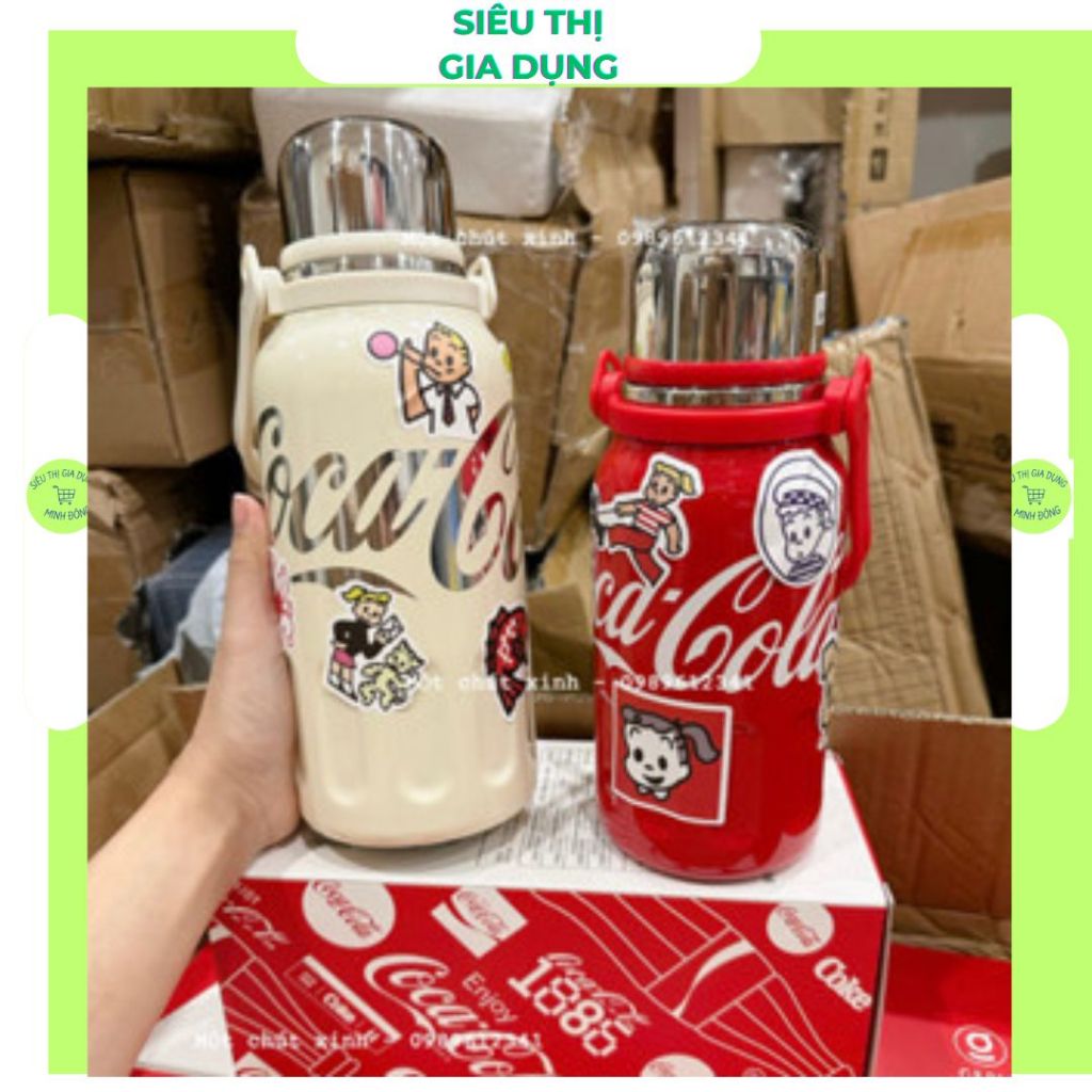 Bình nước giữ nhiệt Coca cola Germ chính hãng 1200ml và 800ml