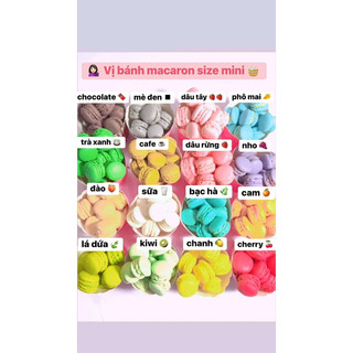Bánh Macaron Mini các vị