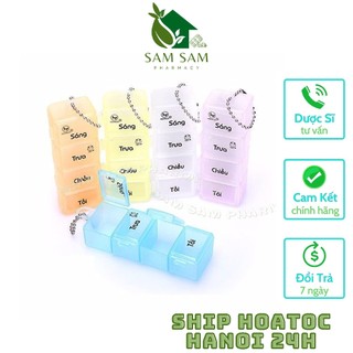 [Mua 10+1]Khay chia liều thuoc 4 ngăn - khay chia sáng trưa chiều tối - HOFACO