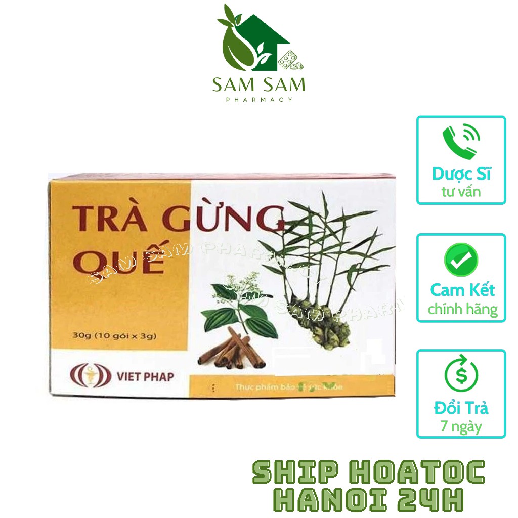 [Mua 5+1]Trà gừng quế 10 gói - Việt Pháp