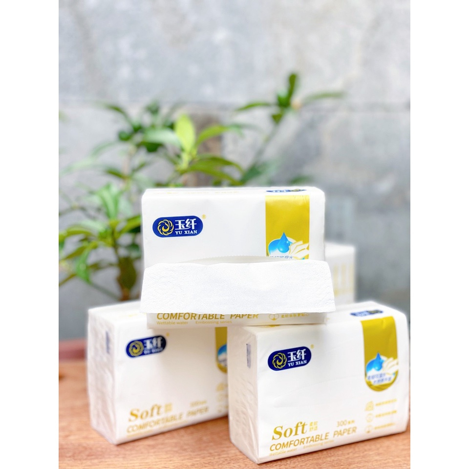 Giấy ăn rút gấu trúc 300 tờ thùng 12 gói cao cấp