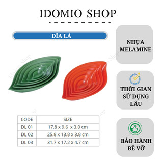 Dĩa Nhựa Hình Lá Melamine - Fataco