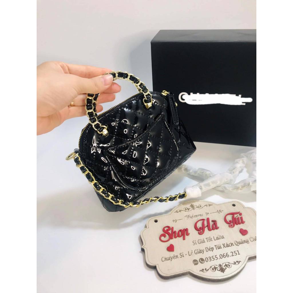 Túi xách chữ X hến bóng new sang hịn hộp nam châm