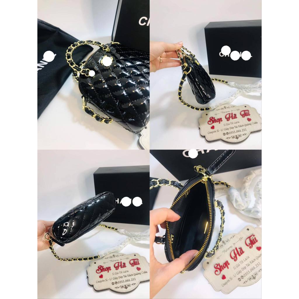 Túi xách chữ X hến bóng new sang hịn hộp nam châm