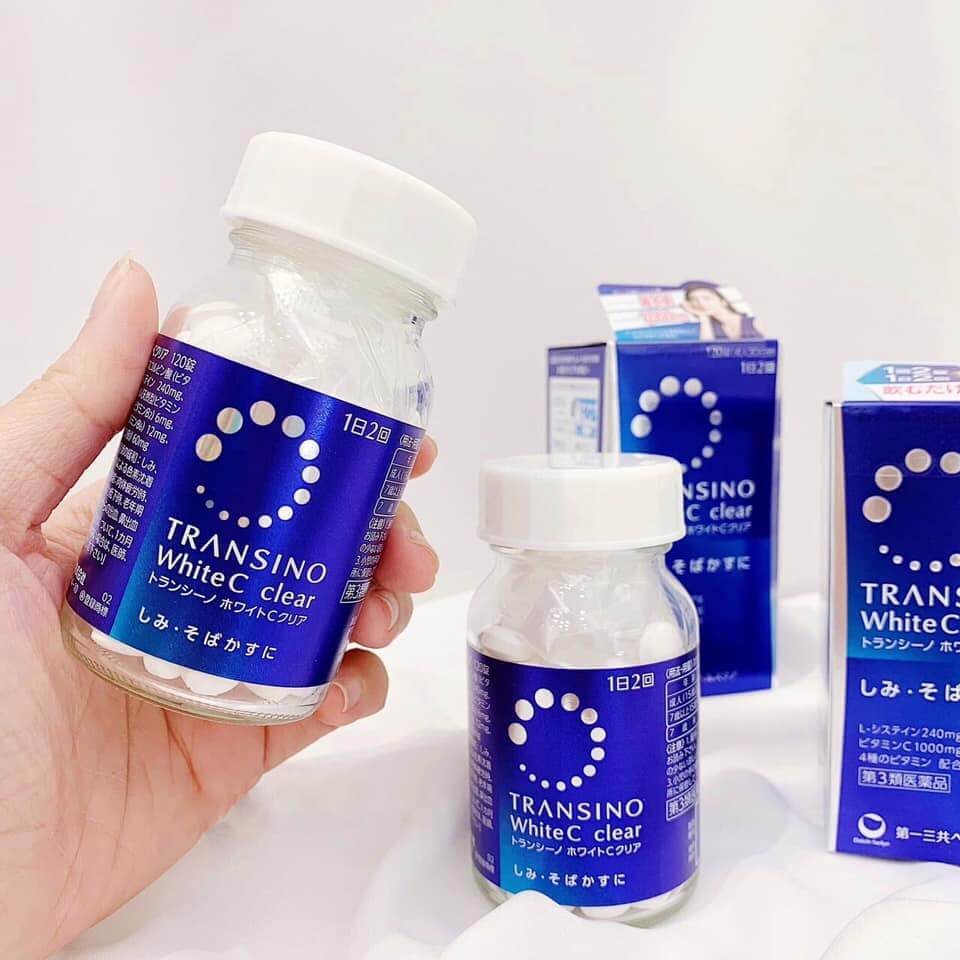 Mangtaybaby - Viên uống trắng da giảm nám transino white c clear 120v