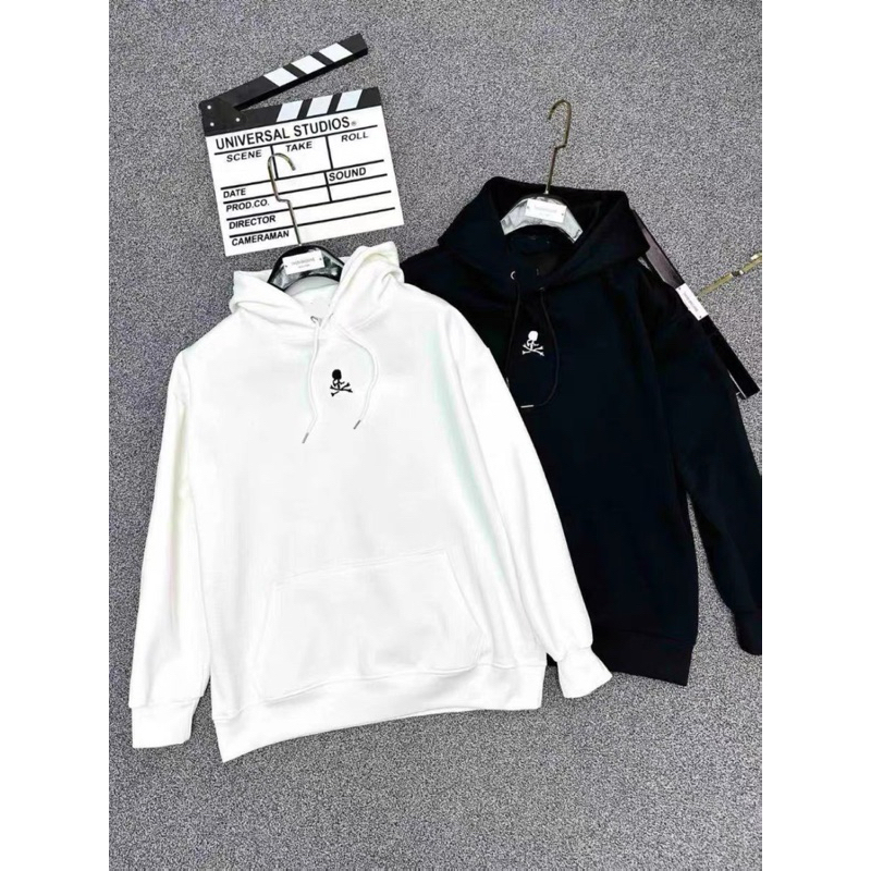 Áo Hoodie nỉ bông hình cực chất hai màu đen trắng, áo nỉ mũ hai lớp đẹp dày dặn, áo đôi nam nữ mùa đông