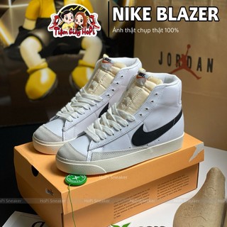 Giày sneaker nike_blazer trắng cao cổ, full box bill i hopi sneaker