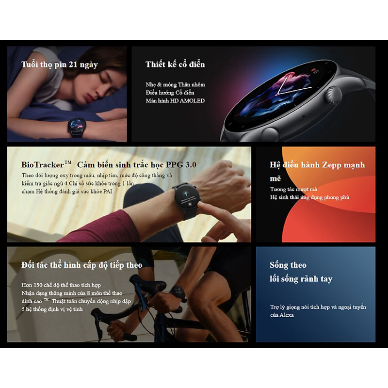 Đồng hồ thông minh Huami Amazfit GTR 3 - Hàng Chính Hãng