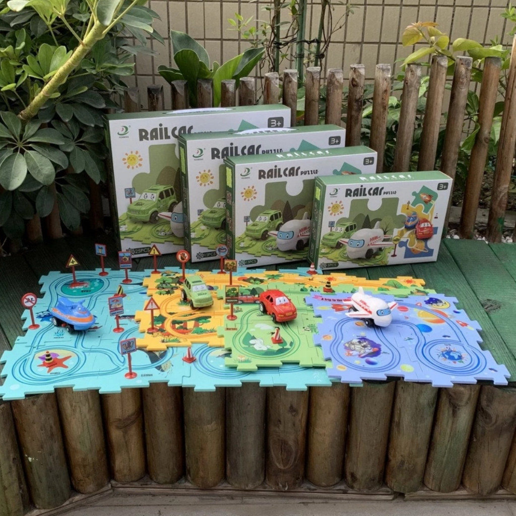 Xe Chạy Trên Đường Ray Cảm Biến, Đồ Chơi Cho Bé