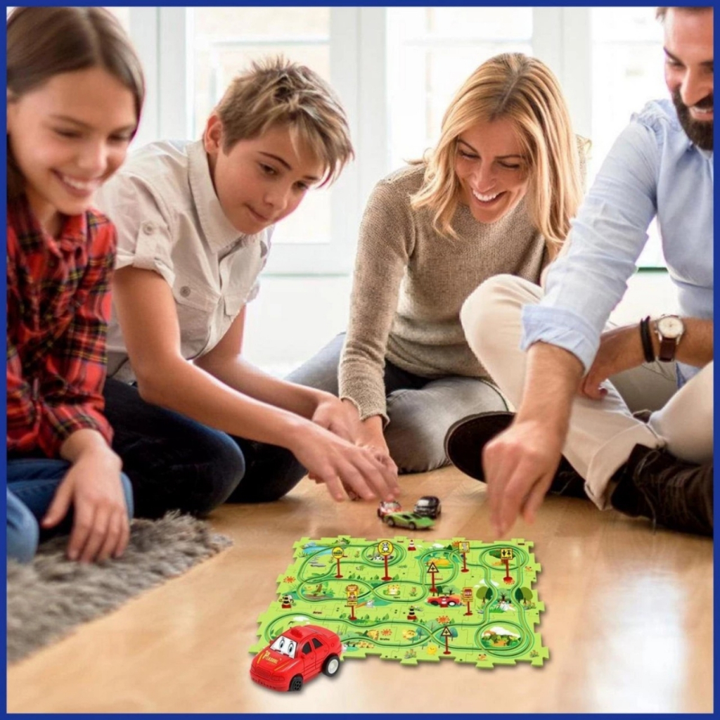 Xe Chạy Trên Đường Ray Cảm Biến, Đồ Chơi Cho Bé