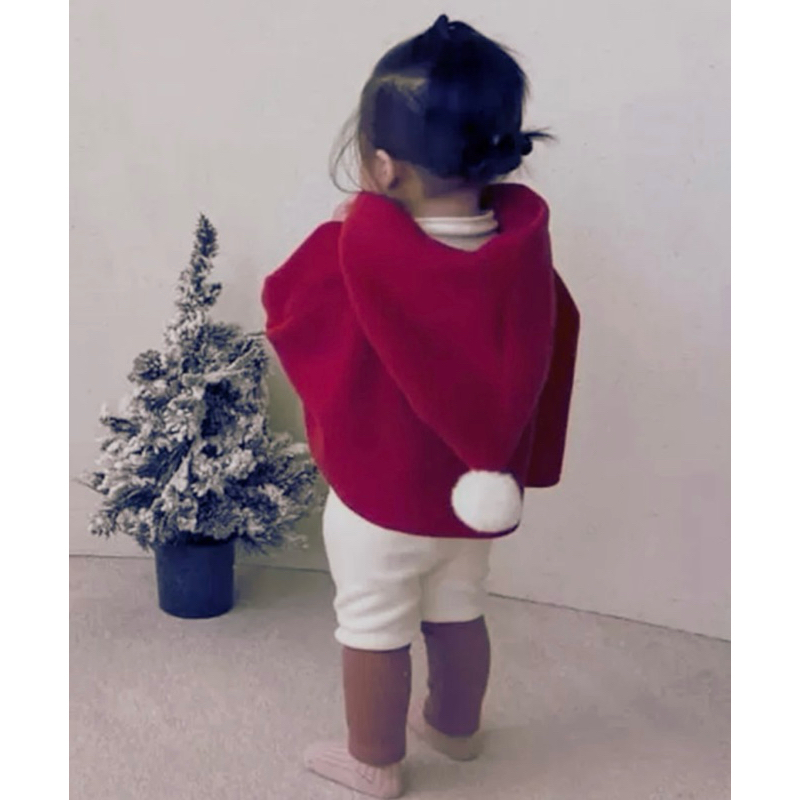 Áo choàng nỉ lông nhung đón giáng sinh cho bé ,từ 0-4 tuổi .