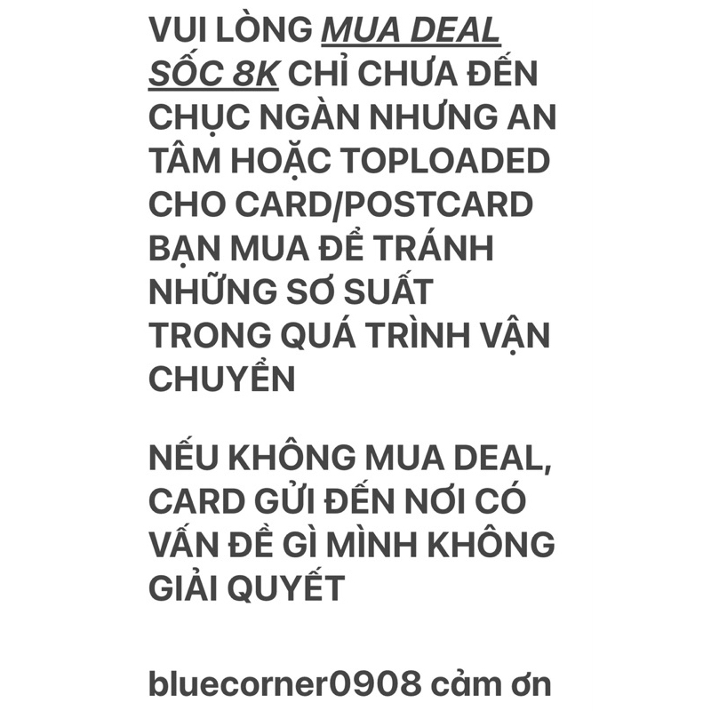 POSTCARD BLACKPINK CHÍNH HÃNG CÓ SẴN