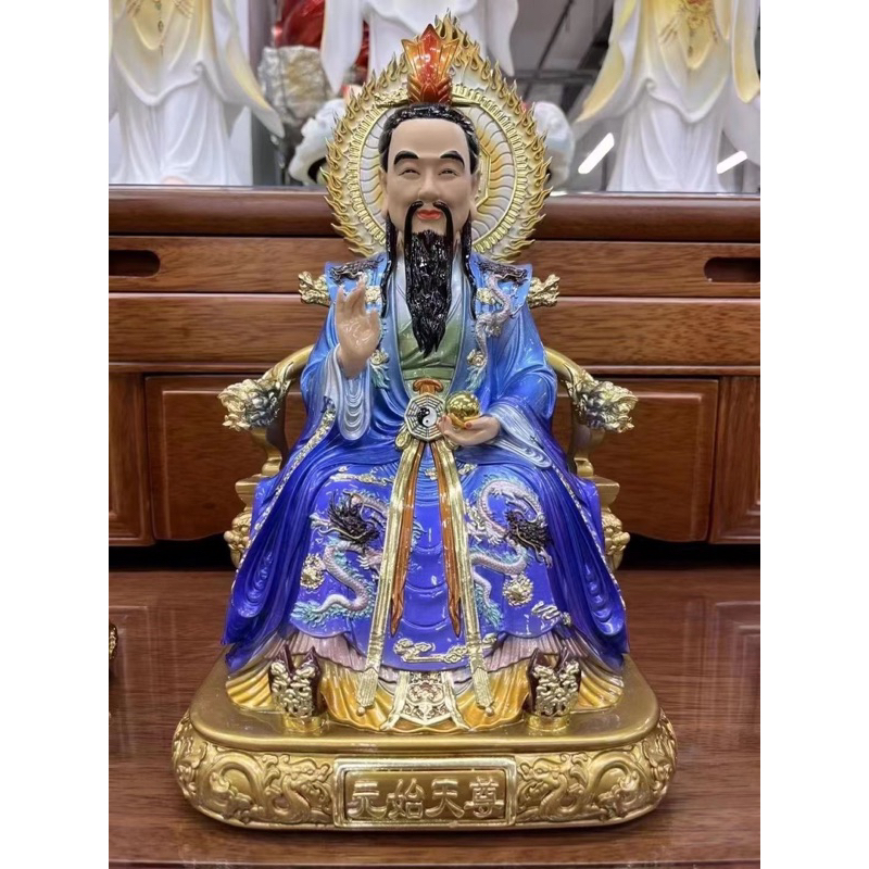 Bộ tượng Tam Vị Thiên Tôn Đạo Giáo cao 36cm, 50cm và 60cm