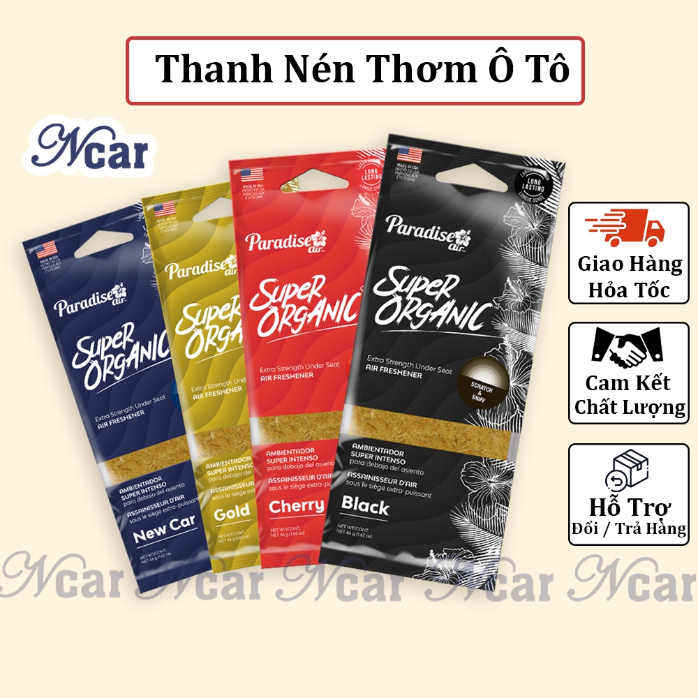 Thanh Nén Thơm Tinh Dầu Ô Tô PARADISE Khử Mùi Ô Tô Cao Cấp - Nước Hoa Ô Tô, Sáp Thơm Khử Mùi Ô Tô