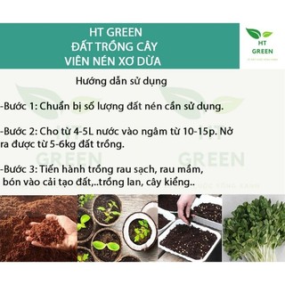 xơ dừa viên nén (mua 10 viên tặng 2 túi phân bón.)