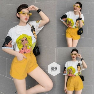 Sét bộ ngố coton lửng chất mềm mịn