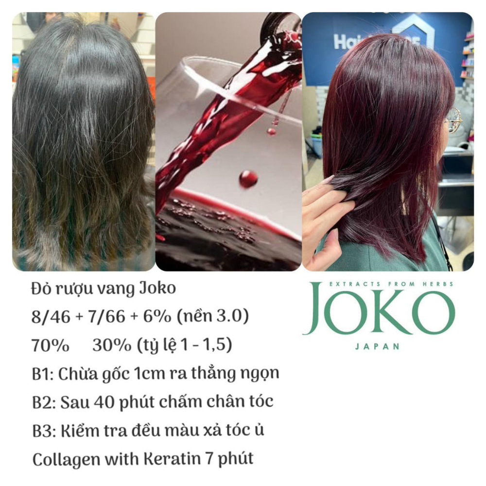 Kem nhuộm tóc Nhật Bản JOKO Japan  Kem nhuộm thế hệ mới - 100ml