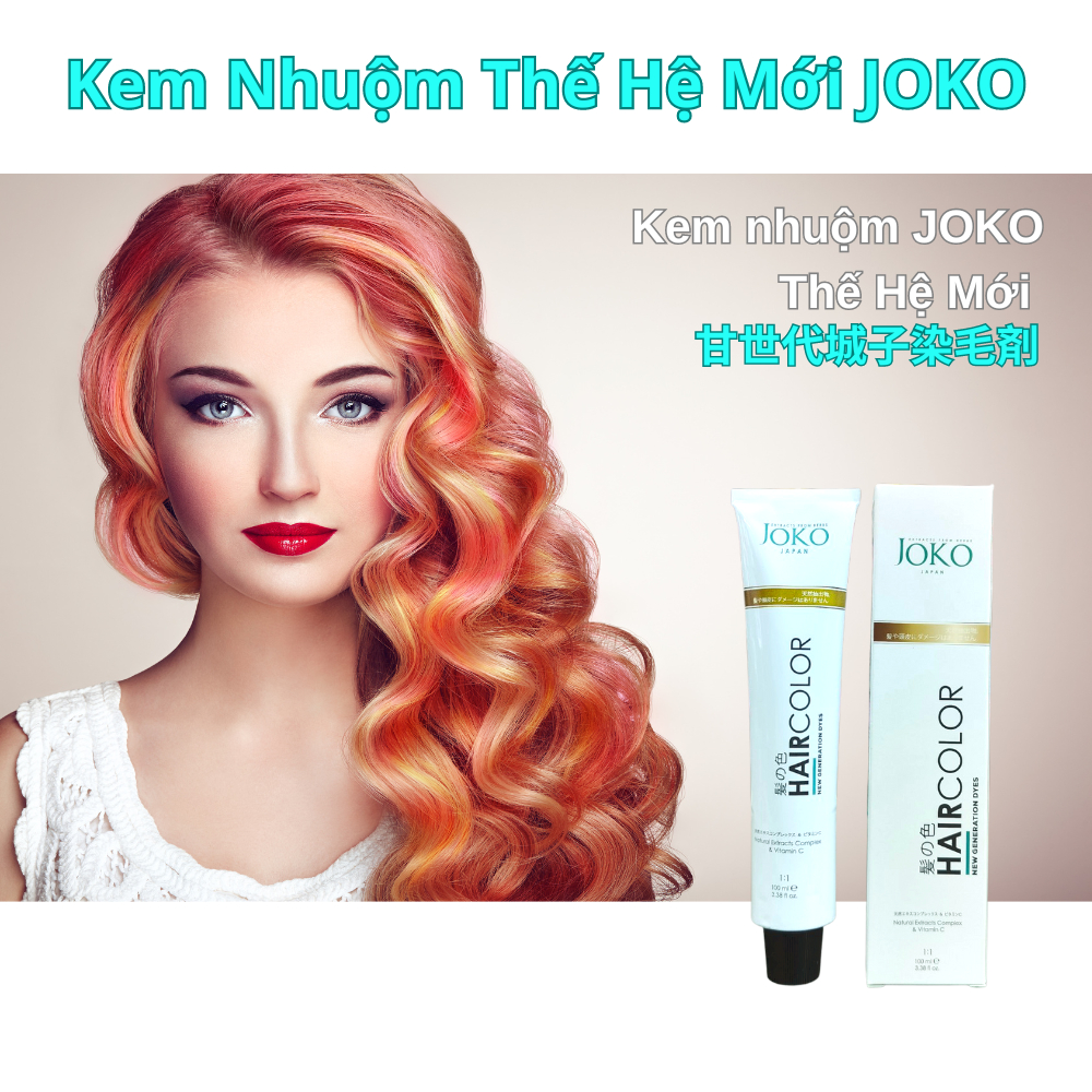 Kem nhuộm tóc Nhật Bản JOKO Japan  Kem nhuộm thế hệ mới - 100ml