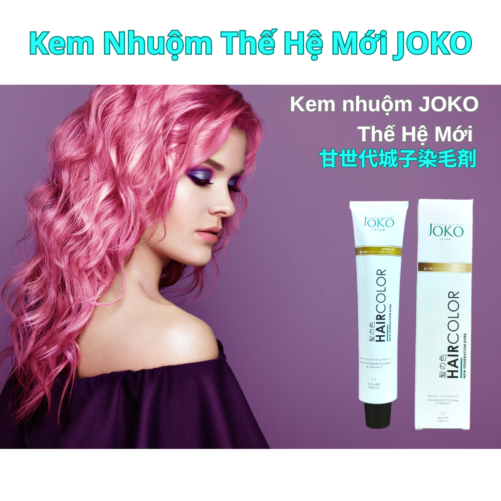 Kem nhuộm tóc Nhật Bản JOKO Japan  Kem nhuộm thế hệ mới - 100ml