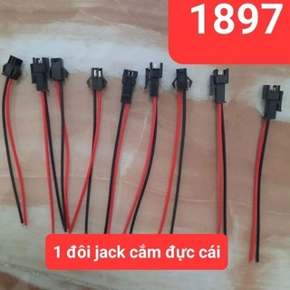 Jack cắm đực cái kết nối dây điện.1 đôi đực +cái