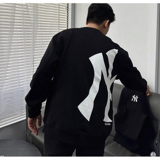  Áo nỉ da cá Sweater chữ NY hai mặt áo nỉ nam nữ đẹp hai màu đen trắng 