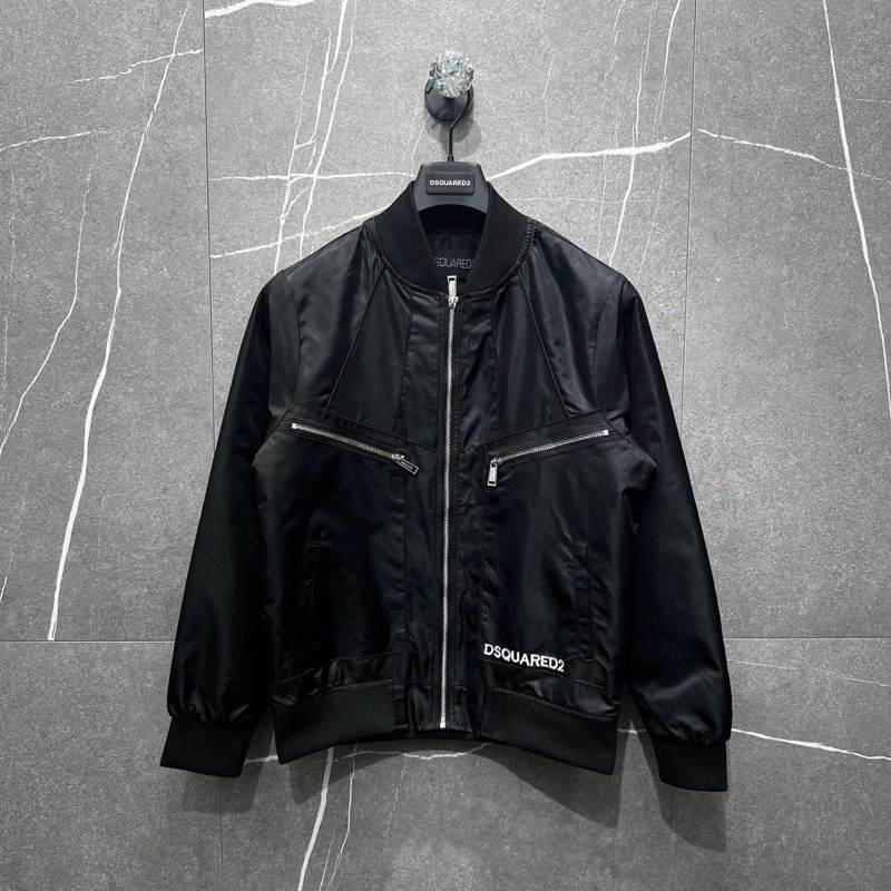 Áo Khoác Bomber DSQ 2 Khoá Ngực 2 Lớp New Hot Trend Bản SC 4652