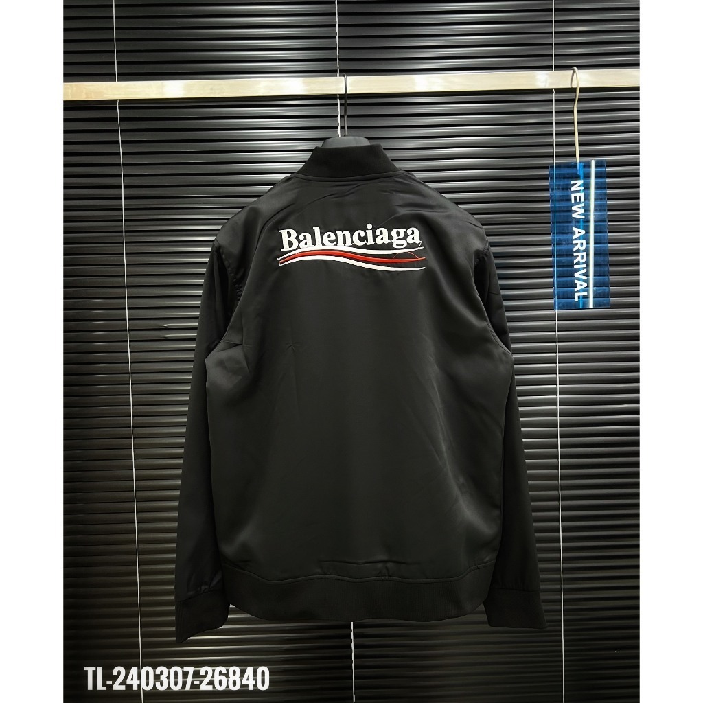🔥Hot🔥Áo khoác bomber Balenciaga thêu chữ thiết kế hot trend Nam nữ New 2023