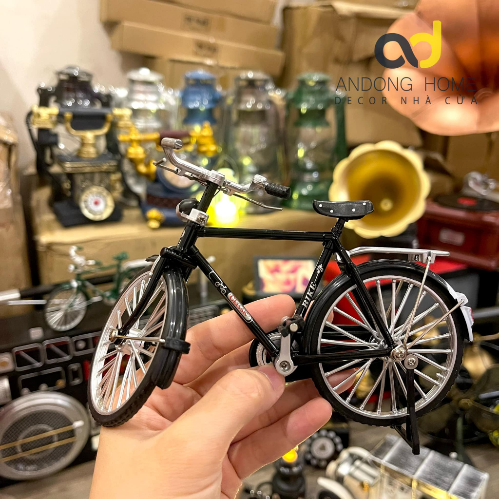 Mô Hình Xe Đạp Mini Phong Cách Retro Dùng Để Trang Trí