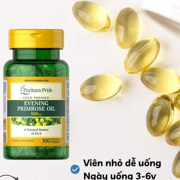 Viên Uống Puritant’s Pride Tinh Dầu Hoa Anh Thảo 500mg 100 Viên