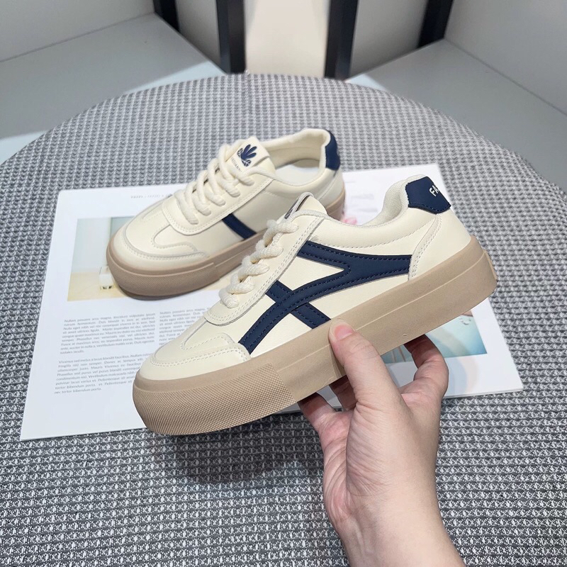 Giày thể thao đế độn may viền asenic hàng qc cao cấp