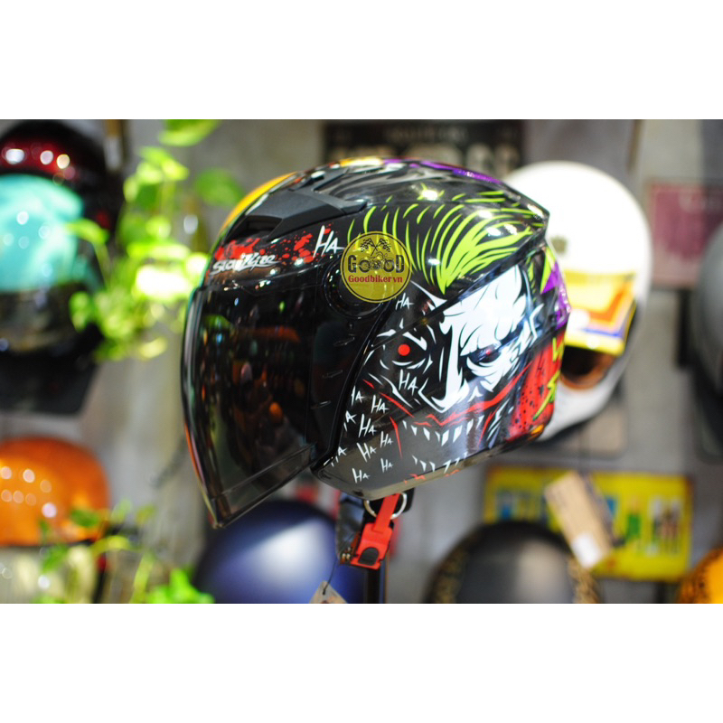 Royal M268 Mũ bảo hiểm 3/4 - 2 Kính tem Joker