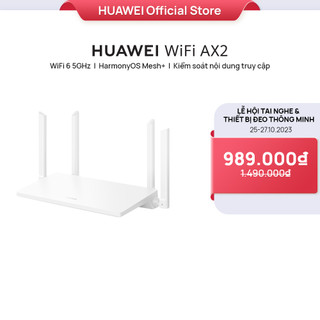 Bộ định tuyến WiFi HUAWEI AX2 | WiFi 6 5GHz hỗ trợ lên đến 1500 Mbps