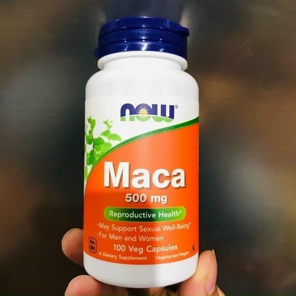 Hỗ trợ sinh lý nam nữ Now Maca 500mg Reproductive Health 500mg 100 VIÊN