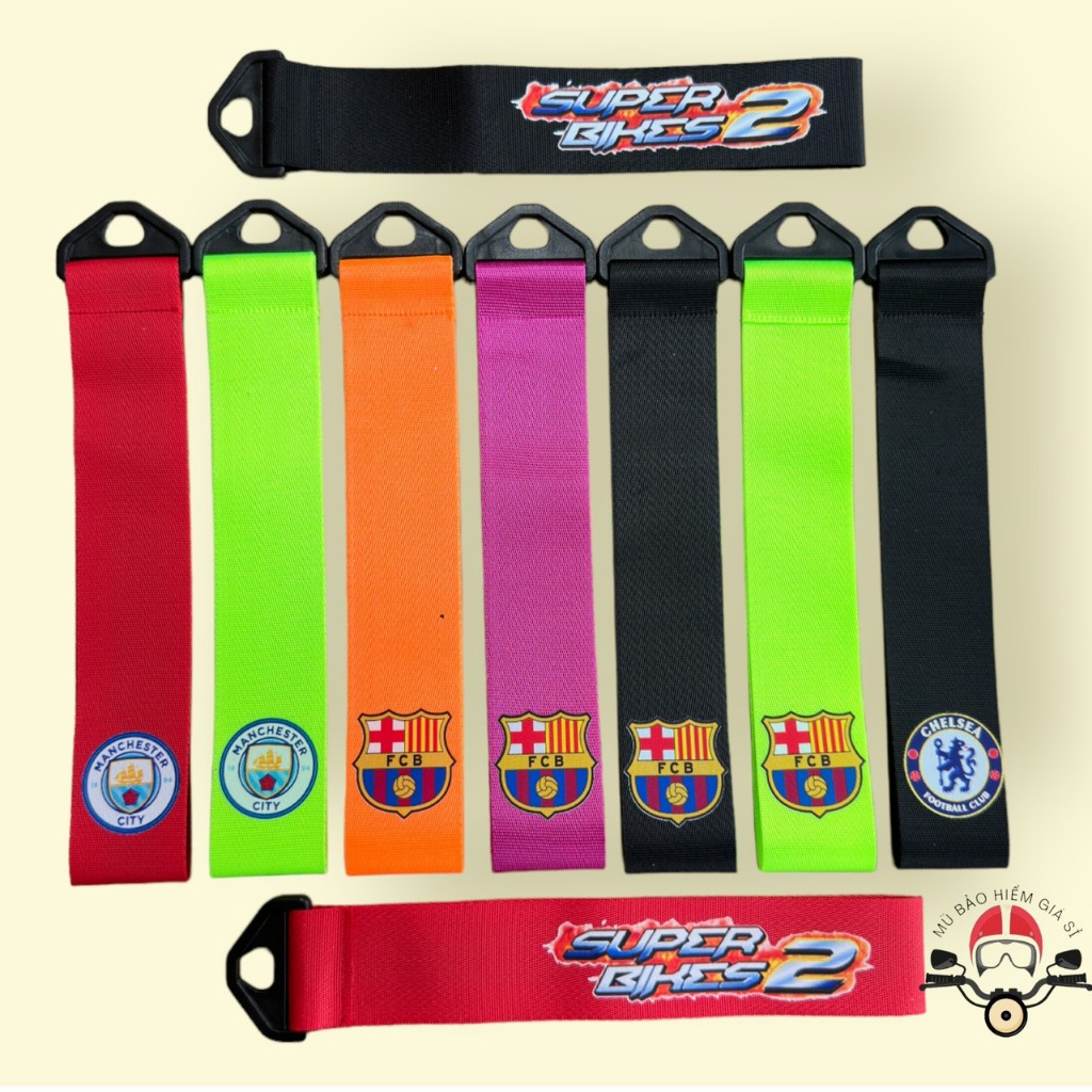 Móc Dây Cảng Sau, Móc Yên Trang Trí Xe Đua Racing Nhiều Mẫu Độc Lạ kèm dây rút - Đầu Nhựa Dây Poly Cao Cấp