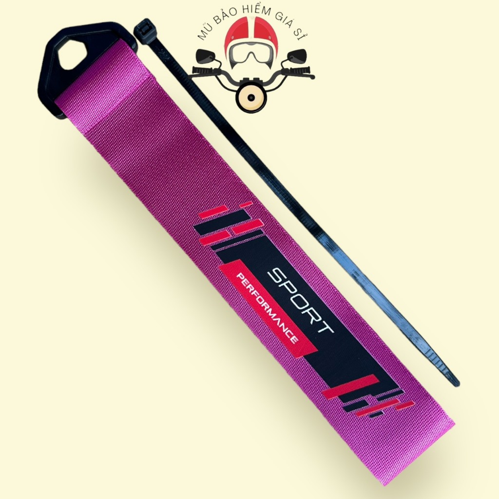 Móc Dây Cảng Sau, Móc Yên Trang Trí Xe Đua Racing Nhiều Mẫu Độc Lạ kèm dây rút - Đầu Nhựa Dây Poly Cao Cấp