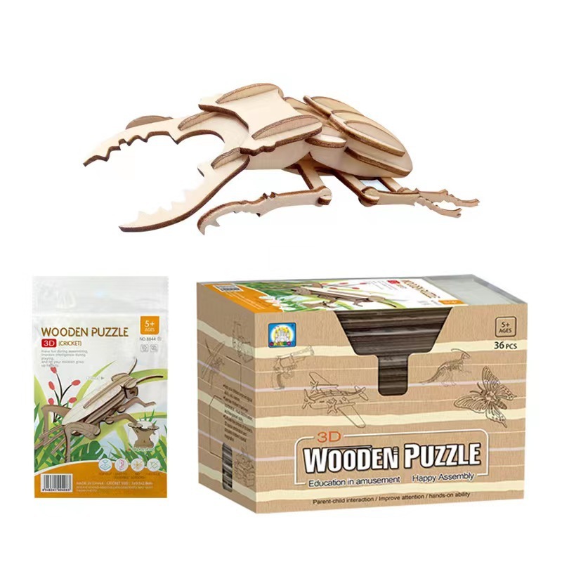 Đồ chơi mô hình lắp ghép 3D bằng gỗ
