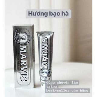 Kem Đánh Răng Marvis Whitening Mint 85ml có tem phụ Tiếng Việt