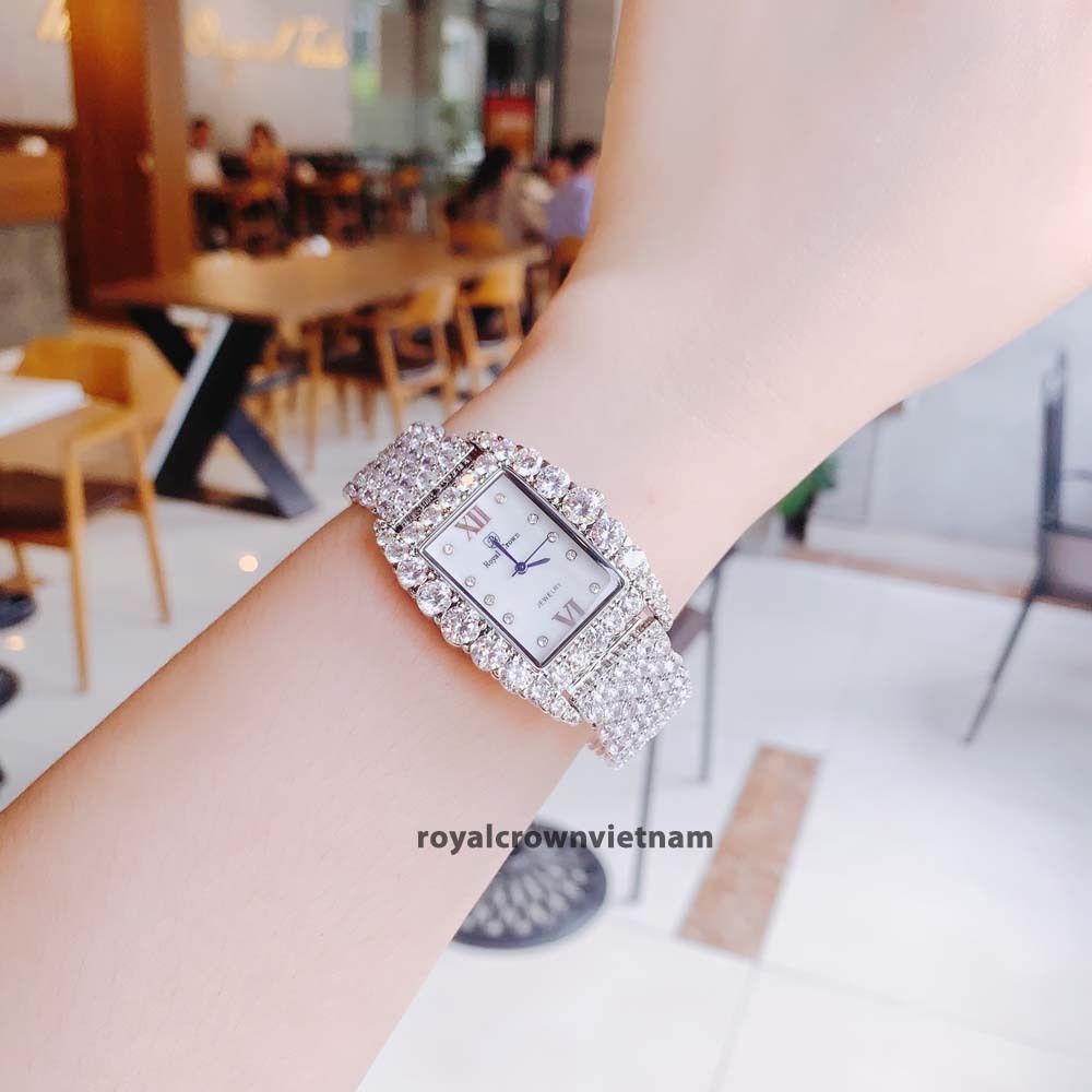 Đồng hồ nữ đính đá chính hãng Royal Crown 6111 lấp lánh sang trọng