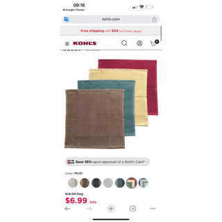Set 3 khăn lau 100% cotton.