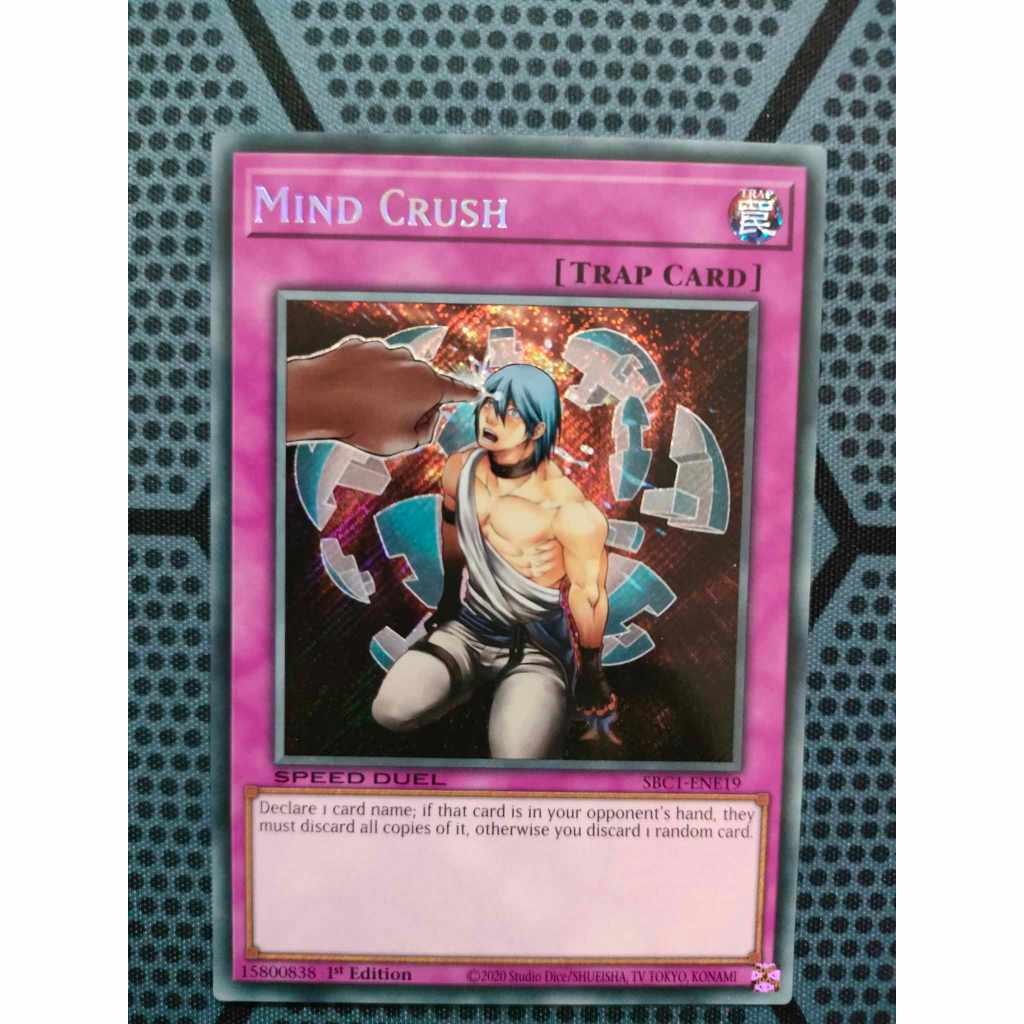 Bài yugioh speed duel - Mind Crush - SBC1-ENE19 - Secret Rare 1st Edition