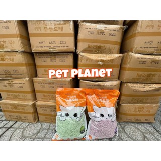 [6 GÓI] Thùng ACROPET 5L cát đậu nành hữu cơ cho mèo, đổ được buồn cầu