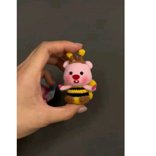 Móc khóa len loopy handmade siêu dễ thương