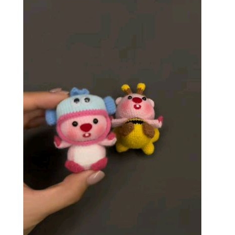 Móc khóa len loopy handmade siêu dễ thương
