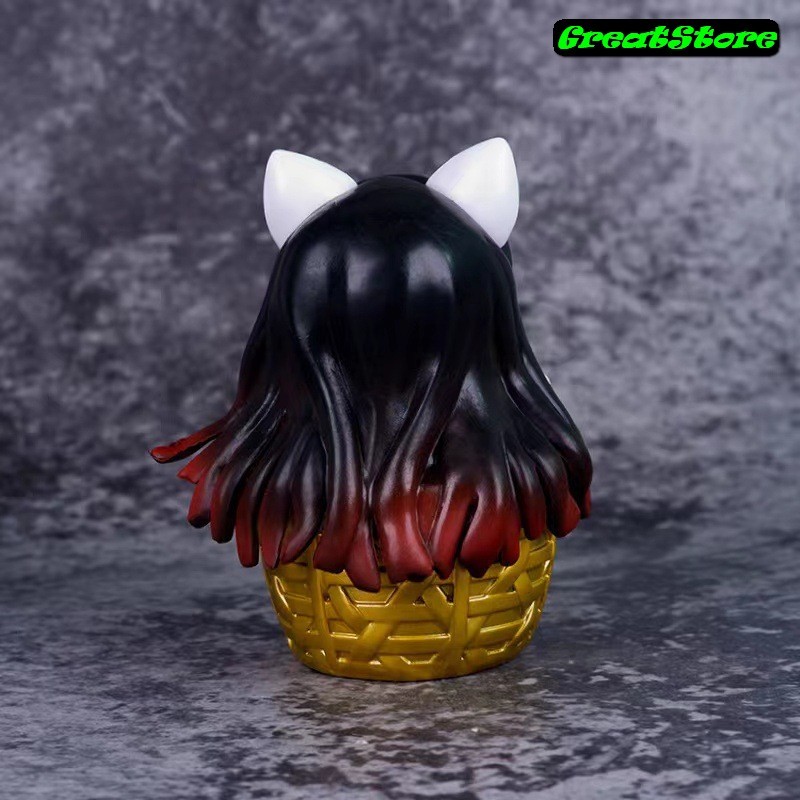 Mô hình Kamado nezuko mèo cát tường kimetsu no yaiba  Figure 10.5 cm