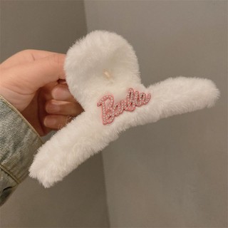 Kẹp tóc càng cua lông xù Barbie.