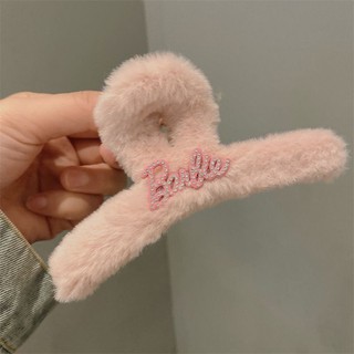 Kẹp tóc càng cua lông xù Barbie.