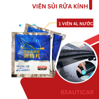 Viên sủi rửa kính ô tô, viên tẩy rửa kính ô tô hỗ trợ làm sạch kính hoàn toàn, tiện dụng, thân thiên với môi trường