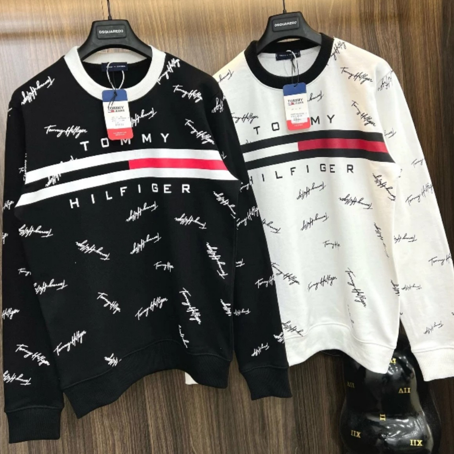 Áo Sweater T0MMl Form Rộng Nỉ Bông Cotton Ấm Áp