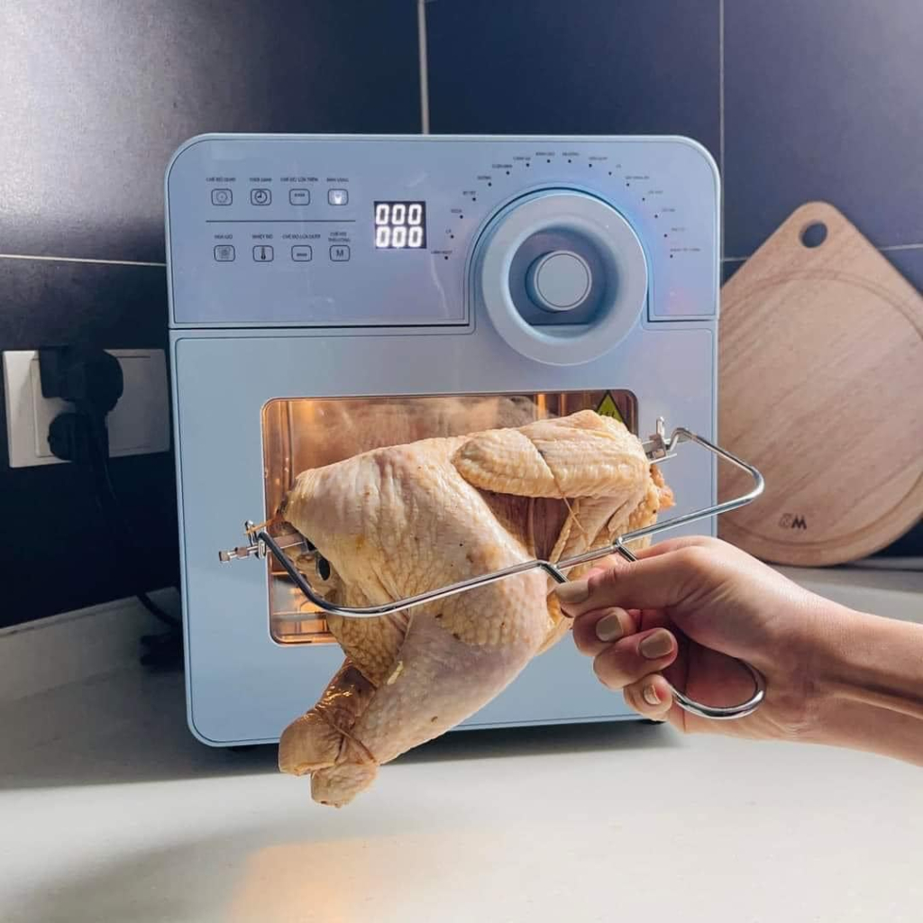 Nồi Chiên Không Dầu Unie Sky Blue, 14,5L, Hàng Chính Hãng, Bảo Hành 2 Năm